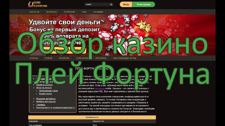Обзор плей фортуна